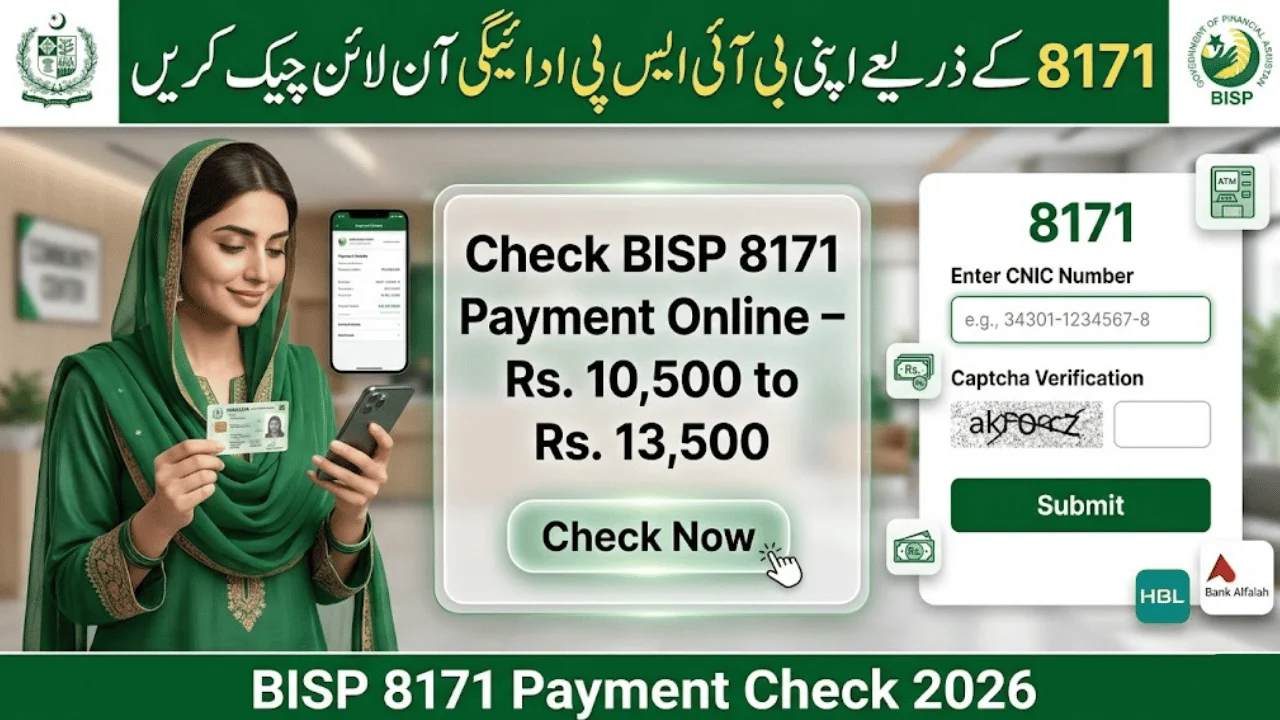 Check BISP 8171 Payment Online After Registration 2026