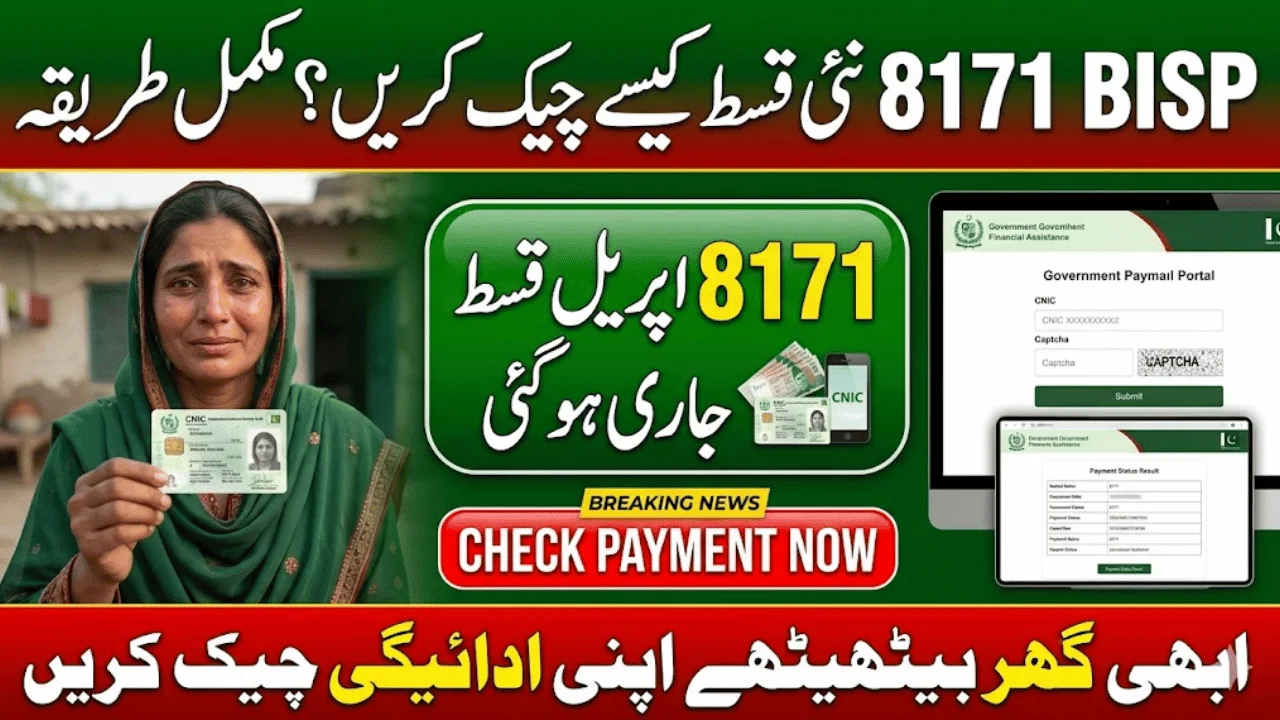 8171 Installment Update April 2026 – Check BISP 8171 Payment Status Online via CNIC